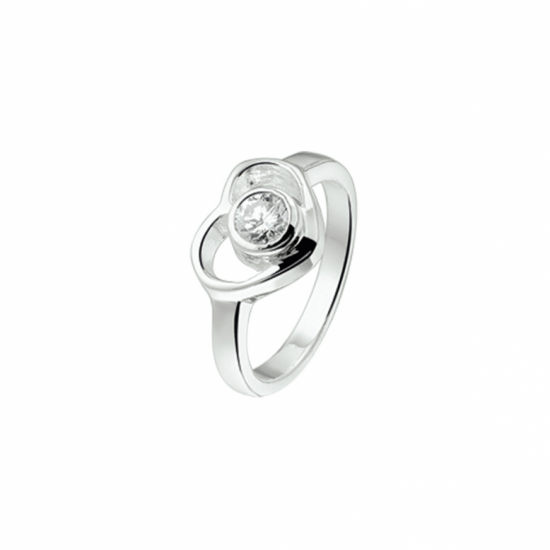 ring hart en zirkonia - 2012262