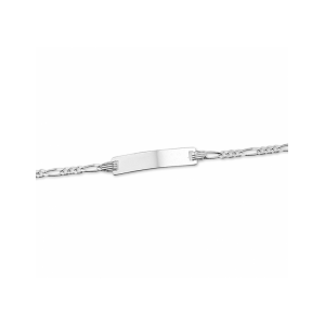 graveerarmband figaro plaat 4,2 mm 9 - 11 cm - 2011956