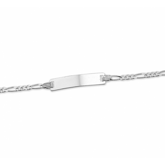 graveerarmband figaro plaat 4,2 mm 9 - 11 cm - 2011956