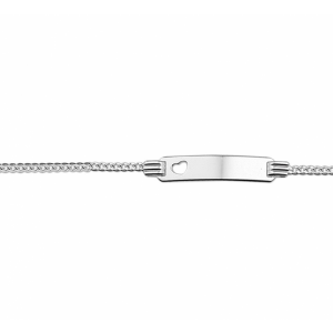 graveerarmband hart gourmette plaat 4,8 mm - 2011383 graveerarmband hart gourmette plaat 4,8 mm - 2011383