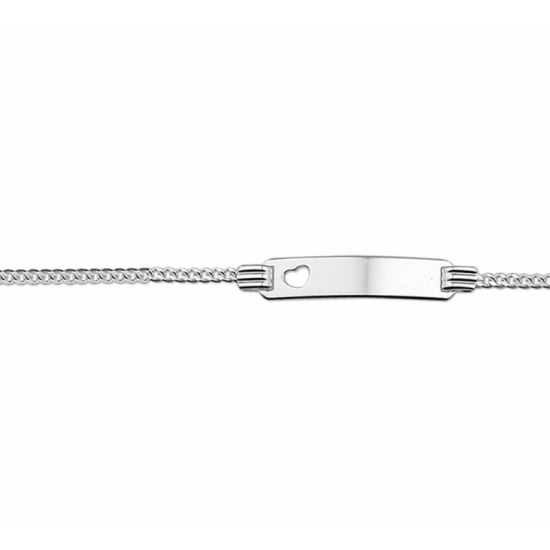 graveerarmband hart gourmette plaat 4,8 mm - 2011383