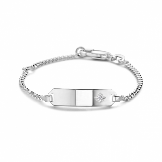 graveerarmband zirkonia plaat 5,0 mm 9 - 11 cm - 2009839