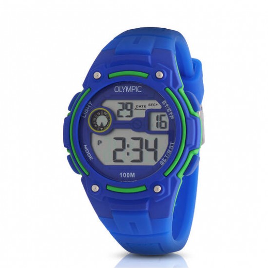 Olympic digitaal horloge blauw/groen - 2009271