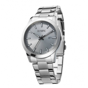 Olympic horloge met stalen band,grijze plaat - 2009280 Olympic horloge met stalen band,grijze plaat - 2009280