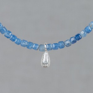 By Jeh collier kyaniet en klosje zilver - 2009324