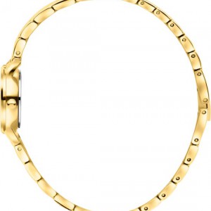 Danish design dames horloge goudkleur met blauwe plaat - 2009362 Danish design dames horloge goudkleur met blauwe plaat - 2009362