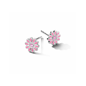 oorknoppen bloem roze zirkonia - 2009898 oorknoppen bloem roze zirkonia - 2009898