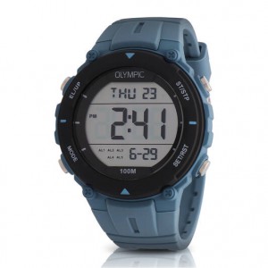 Olympic digitaal horloge zwart/blauw - 2009437