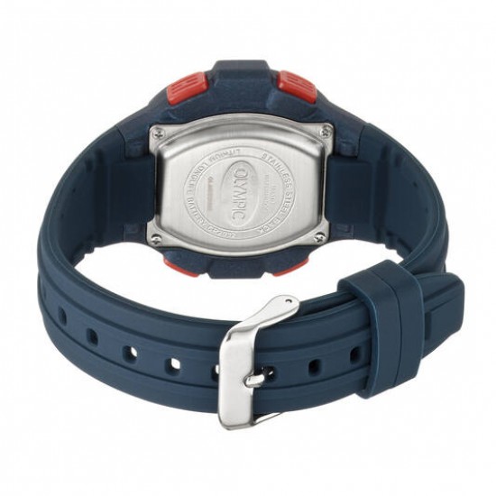 Olympic digitaal horloge blauw/rood - 2009439