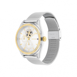 Tommy Hilfiger dames horloge Monica, 38mm bicolor met mesh band - 2009474 Tommy Hilfiger dames horloge Monica, 38mm bicolor met mesh band - 2009474