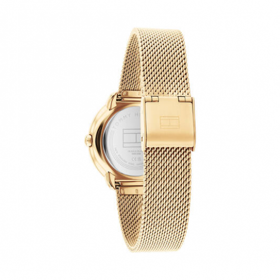 Tommy Hilfiger dames horloge Demi, 383mm goudkleur met mesh band - 2009475