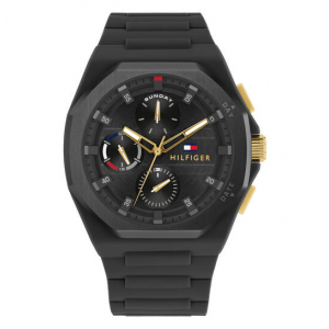 Tommy Hilfiger heren horloge Neo zwarte chrono plaat en zwarte siliconen band 5 bar - 2009492 Tommy Hilfiger heren horloge Neo zwarte chrono plaat en zwarte siliconen band 5 bar - 2009492