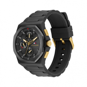 Tommy Hilfiger heren horloge Neo zwarte chrono plaat en zwarte siliconen band 5 bar - 2009492 Tommy Hilfiger heren horloge Neo zwarte chrono plaat en zwarte siliconen band 5 bar - 2009492