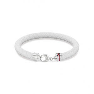 Tommy Hilfiger siliconen gevlochten band wit - 2009496
