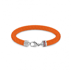 Tommy Hilfiger siliconen gevlochten band oranje - 2009499