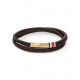 Tommy Hilfiger gevlochten leren dubbele  band bruin - 2009501