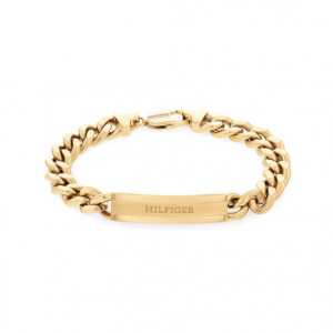 Tommy Hilfiger  armband double staal met plaat - 2009510