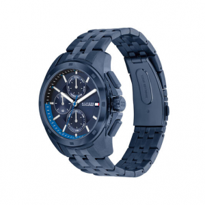Tommy hilfiger heren horloge  Walker met blauwe plating, chrono plaat - 2009511 Tommy hilfiger heren horloge  Walker met blauwe plating, chrono plaat - 2009511