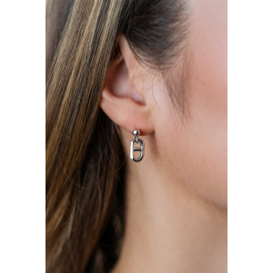 ZINZI Zlv.  oorhangertje met schakel - 2009530