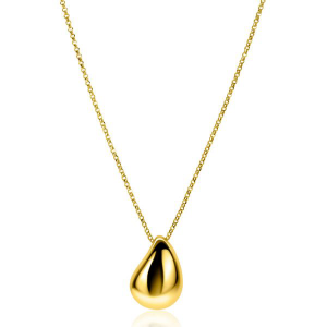 ZINZI Zlv geel verguld collier met druppel - 2009630 ZINZI Zlv geel verguld collier met druppel - 2009630