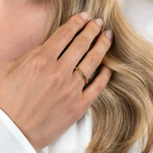 ZINZI Zlv aanschuif ring organische vorm gg.verguld - 2009641 ZINZI Zlv aanschuif ring organische vorm gg.verguld - 2009641