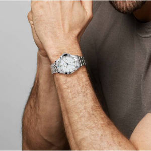 Olympic heren horloge stalen band en kast witte wijzerplaat - 2009675 Olympic heren horloge stalen band en kast witte wijzerplaat - 2009675