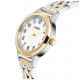 Olypic dames horloge bicolor met stalen band en kast met witte plaat - 2009677