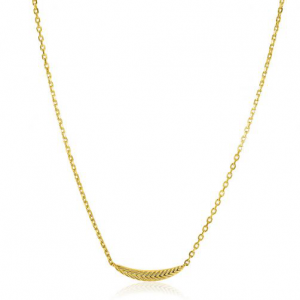 Zinzi verguld collier met veertjes motief - 2009684 Zinzi verguld collier met veertjes motief - 2009684