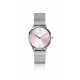 Zinzi watch met roze wijzerplaat en meshband - 2009703