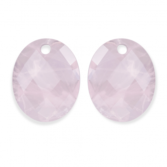 Sparkling Jewels; round ovaal rose quartz - 2009716