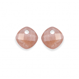 Sparkling Jewels; earstones cushion cut sunstone - 2009731 Sparkling Jewels; earstones cushion cut sunstone - 2009731