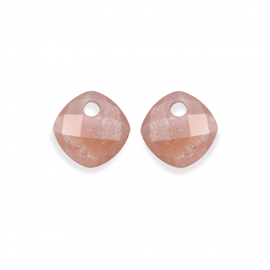 Sparkling Jewels; earstones cushion cut sunstone - 2009731