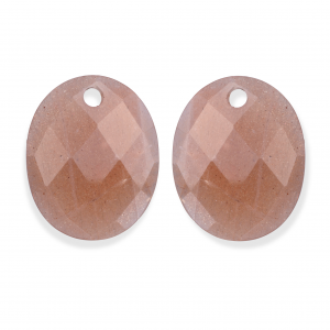 Sparkling Jewels; earstonesLarge oval sunstone - 2009732 Sparkling Jewels; earstonesLarge oval sunstone - 2009732