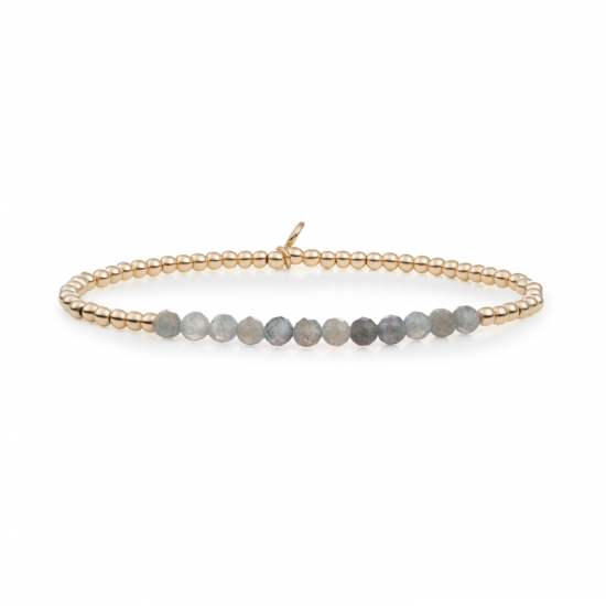 Sparkling Jewels; bracelet labradorite universe gold 3mm - 2009744