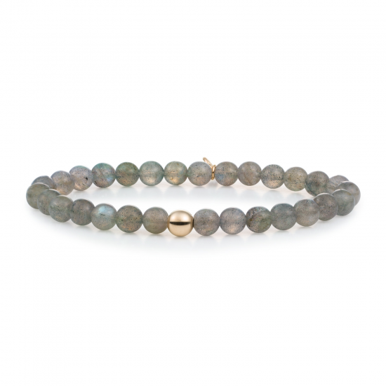 Sparkling Jewels; bracelet labradorite saturn large gold 6mm - 2009746