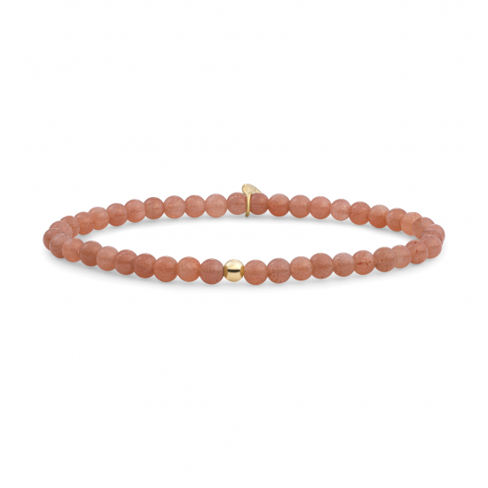 Sparkling Jewels; bracelet sunstone saturn small 4mm gold - 2009753