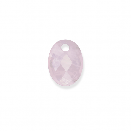 Sparkling Jewels; pendant gemstone medium oval rose quartz - 2009769