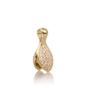 Sparkling Jewels; pendant leaf crystal gold plated - 2009774 Sparkling Jewels; pendant leaf crystal gold plated - 2009774
