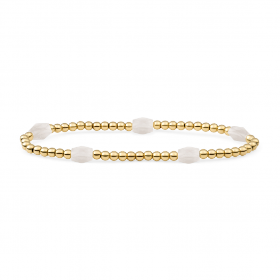 Sparkling Jewels; bracelet moonstone baguette gold - 2009780