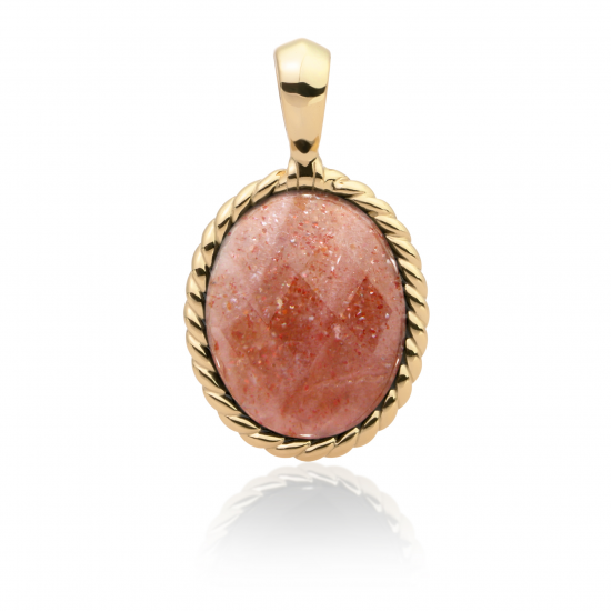 Sparkling Jewels; pendant gold sunstone twist - 2009788