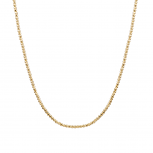 Sparkling Jewels; necklace 2mm beaded gold - 2009795