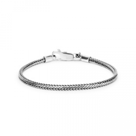 Silk armband zilver - 2009813