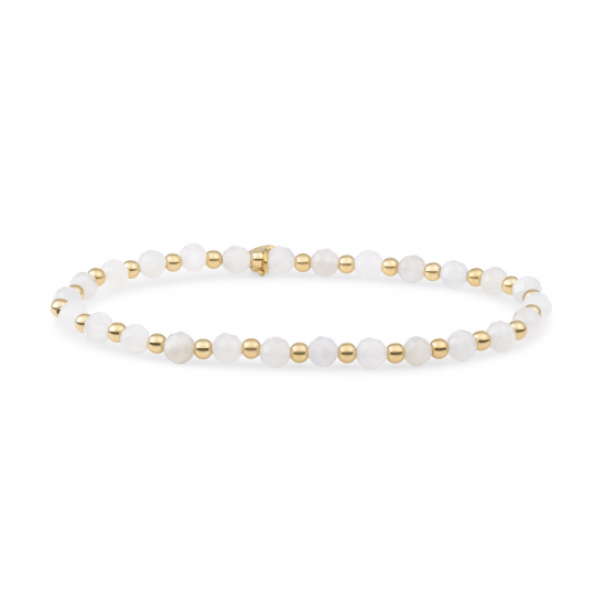 Sparkling Jewels bracelet moonstone interstellar gold 3mm - 2009823