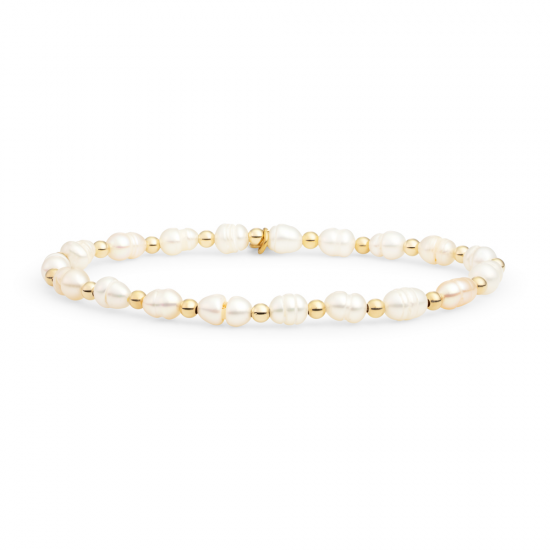 Sparkling Jewels braceletpearl interstellar gold 3mm - 2009825