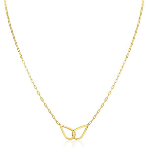 ZINZI Zlv  collier   gg.verguld druppel in elkaar - 2009831