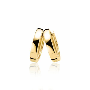 Zinzi klapcreolen geel verguld 17x3mm - 2009845