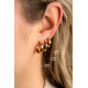 Zinzi klapcreolen geel verguld 17x3mm - 2009845