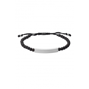 Fossil armband lava steen en plaat - 2009855