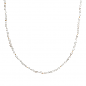 Sparkling jewels beaded necklace 2mm pearl gold - 2009870 Sparkling jewels beaded necklace 2mm pearl gold - 2009870