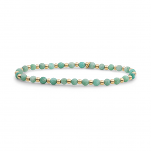 Sparkling jewels bracelet rich green amazoniet interstellar gold 3mm - 2009874 Sparkling jewels bracelet rich green amazoniet interstellar gold 3mm - 2009874